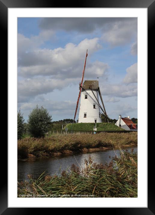 Schellemolen Windmill, Damme, Belgium Framed Mounted Print by Imladris 