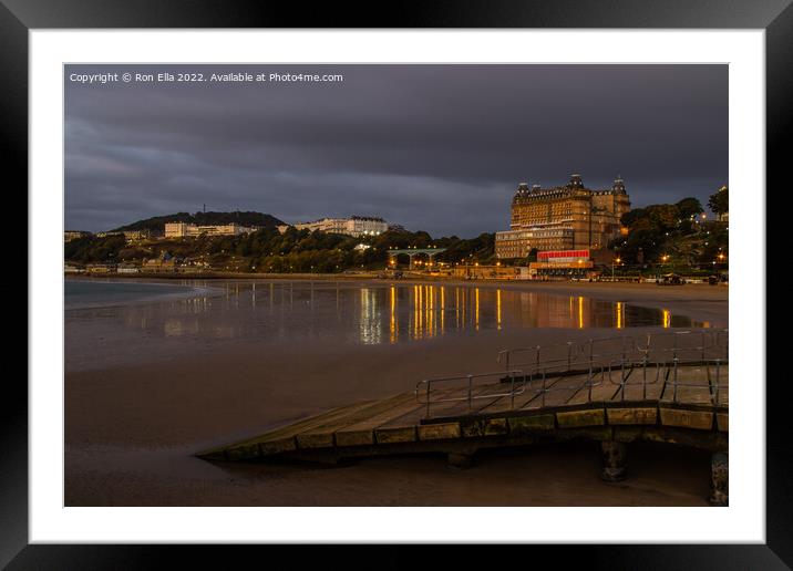 Sunrise over Scarborough South Bay Framed Mounted Print by Ron Ella