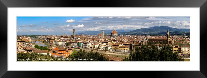 Florence in spring Framed Mounted Print by Dirk Rüter
