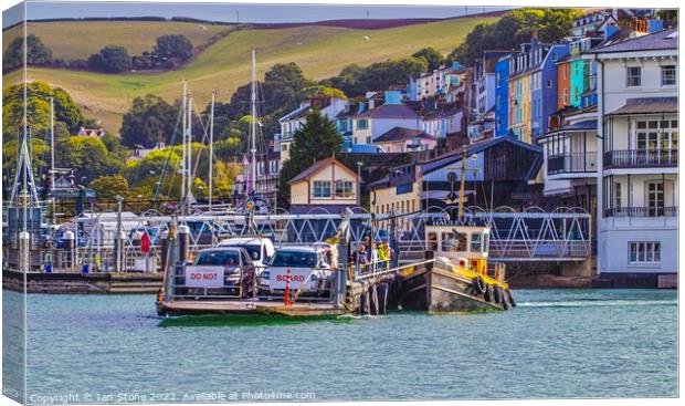 Majestic Dartmouth Lower Ferry Crossing Canvas Print by Ian Stone