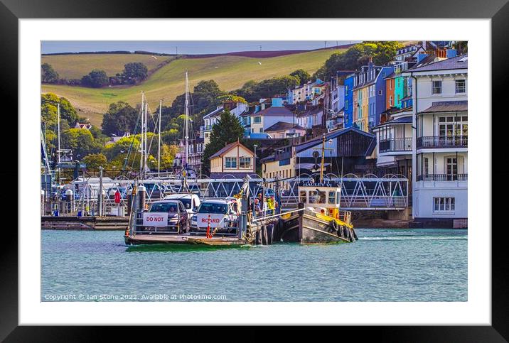 Majestic Dartmouth Lower Ferry Crossing Framed Mounted Print by Ian Stone