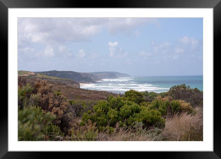Southern Ocean Australia Framed Mounted Print by Sally Wallis