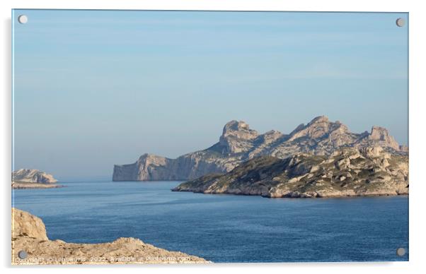 Coastal landscape at the Côte d'Azur Acrylic by Lensw0rld 