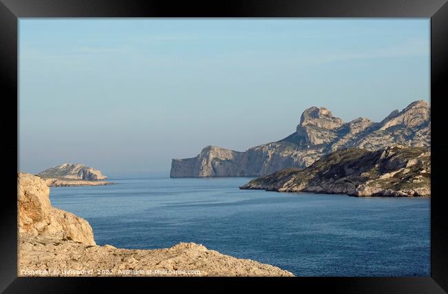 Coastal landscape at the Côte d'Azur Framed Print by Lensw0rld 