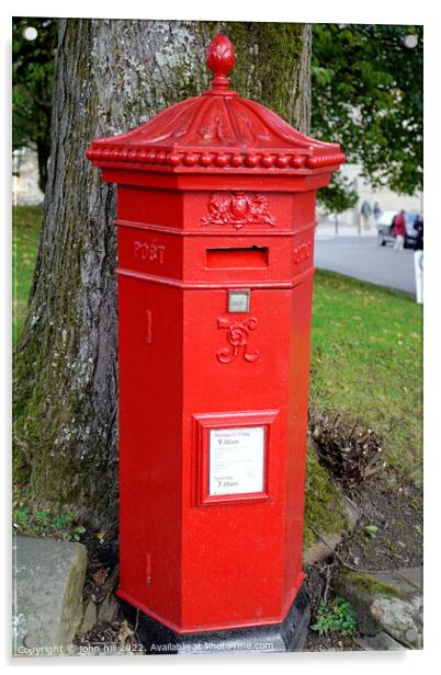 Victorian Penfold Letter box,Buxton Derbyshire (po Acrylic by john hill
