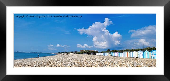 Sunny Sussex beach Framed Mounted Print by Mark Houghton