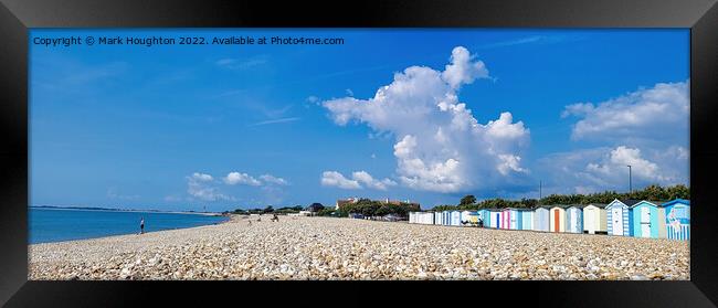 Sunny Sussex beach Framed Print by Mark Houghton