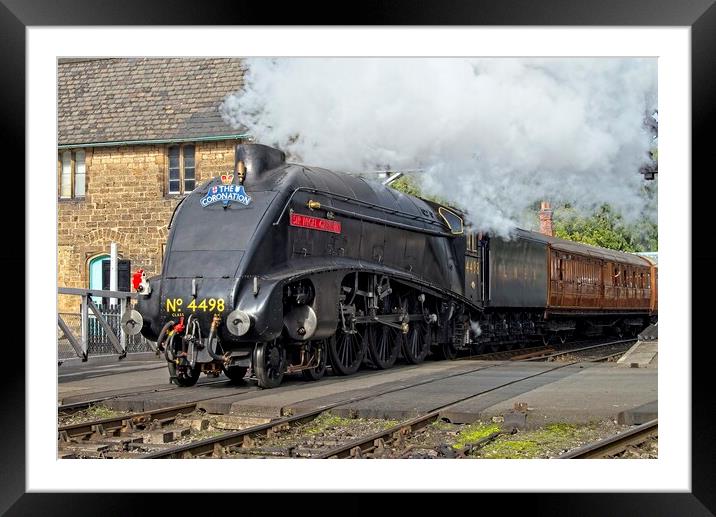 A4 Class Steam Train Sir Nigel Gresley Framed Mounted Print by Martyn Arnold