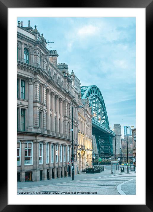 Newcastle Morning Framed Mounted Print by Neil Coleran