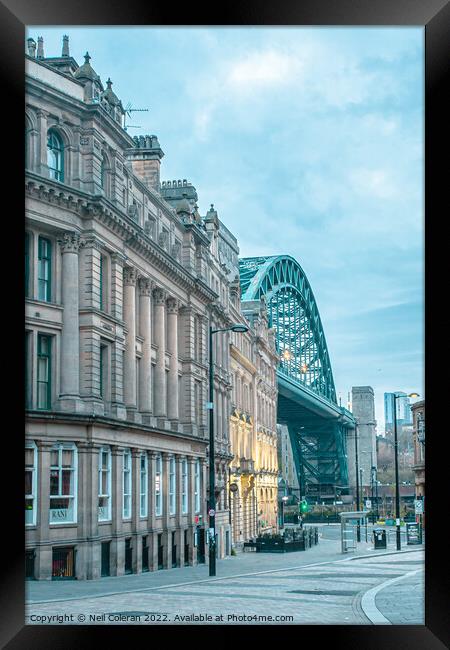 Newcastle Morning Framed Print by Neil Coleran