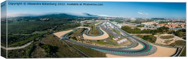 Aeirial view of Autodromo do Estoril Canvas Print by Alexandre Rotenberg