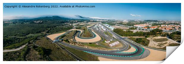 Aeirial view of Autodromo do Estoril Print by Alexandre Rotenberg