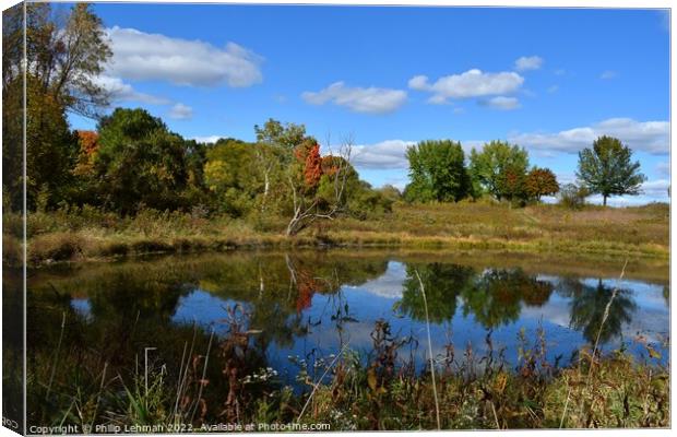 BP Pond Reflections (18-55mm) (6A) Canvas Print by Philip Lehman