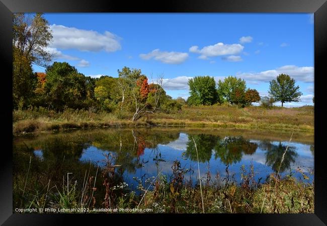 BP Pond Reflections (18-55mm) (6A) Framed Print by Philip Lehman