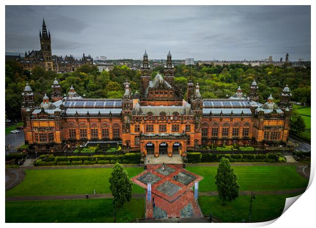 Kelvingrove Art Gallery and Museum in Glasgow Print by Erik Lattwein