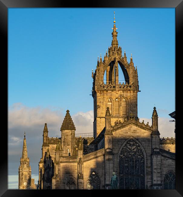 St Giles Cathedral in Edinburgh Framed Print by Erik Lattwein