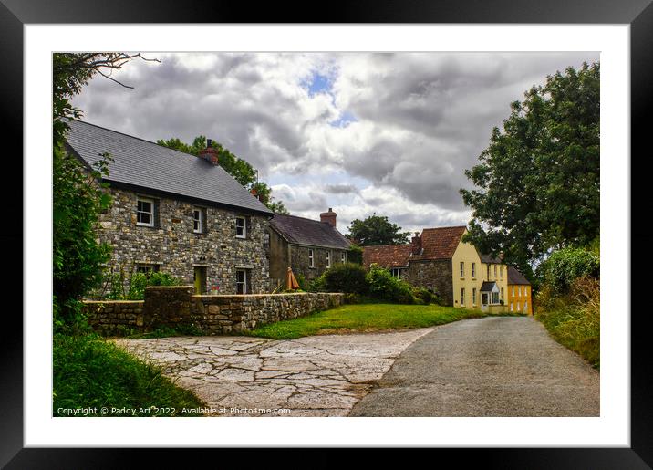 Lawrenny Village, Pembrokeshire  Framed Mounted Print by Paddy Art