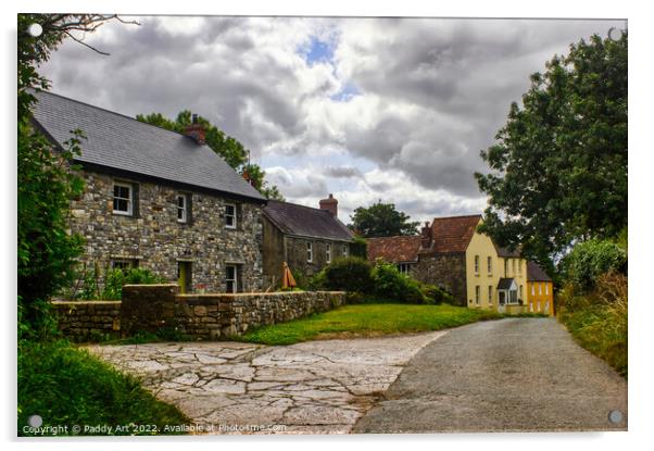 Lawrenny Village, Pembrokeshire  Acrylic by Paddy Art