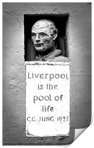 Liverpool Quotes Print by Alison Chambers