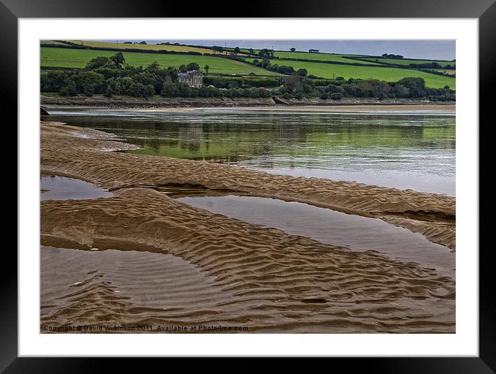 The Ebbing Tide Framed Mounted Print by Dave Wilkinson North Devon Ph