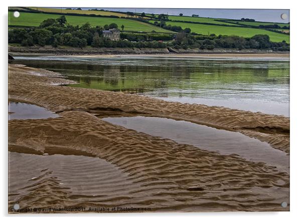 The Ebbing Tide Acrylic by Dave Wilkinson North Devon Ph