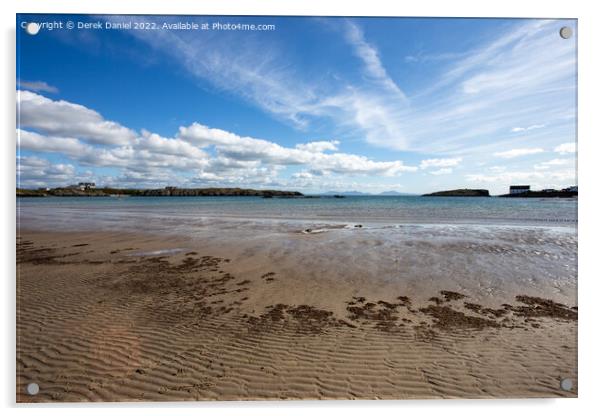 Rhoscolyn Beach, Anglesey Acrylic by Derek Daniel