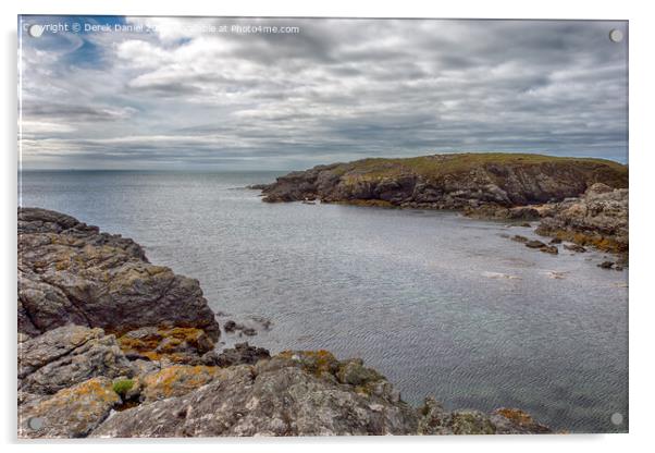 Porth Y Post, Trearddur Bay, Anglesey Acrylic by Derek Daniel