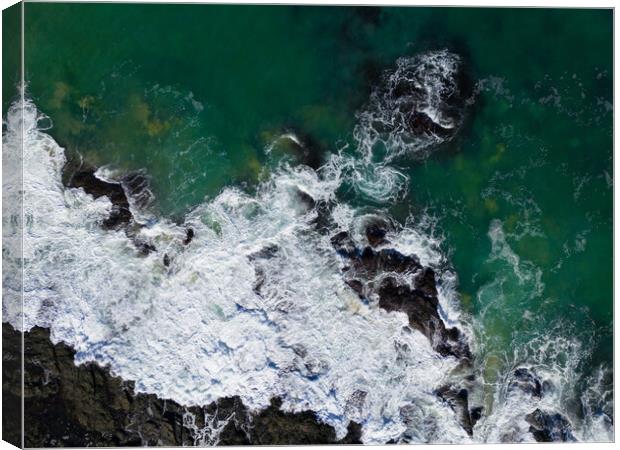 Turquoise Waters Canvas Print by Apollo Aerial Photography