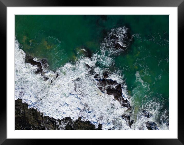 Turquoise Waters Framed Mounted Print by Apollo Aerial Photography