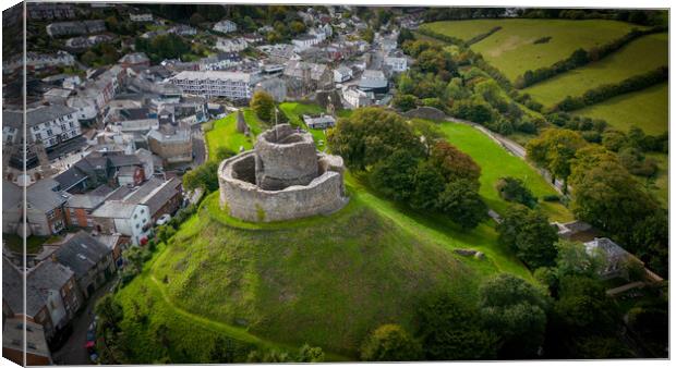 Launceston Castle From The Air Canvas Print by Apollo Aerial Photography