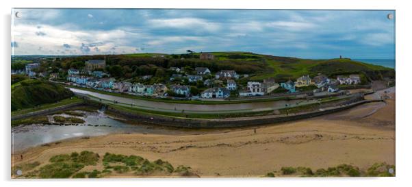 Bude Cornwall Acrylic by Apollo Aerial Photography
