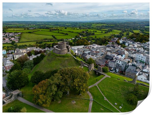 Lauceston Castle Print by Apollo Aerial Photography