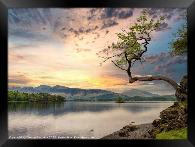 Otterbield Bay at Derwent Water. Framed Print by George Hopkins