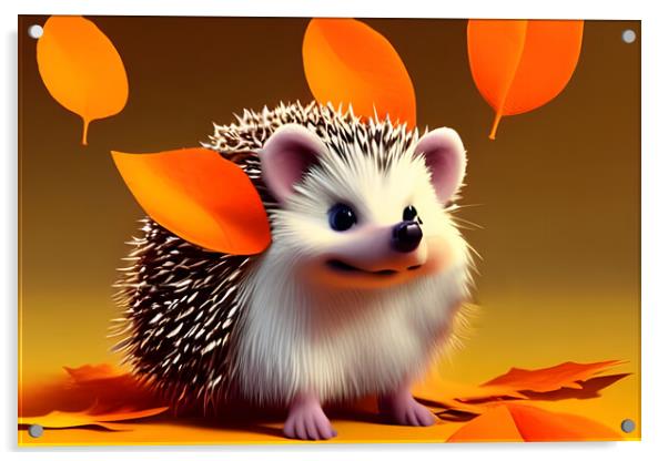 Hedgey Hedgehog Acrylic by Picture Wizard