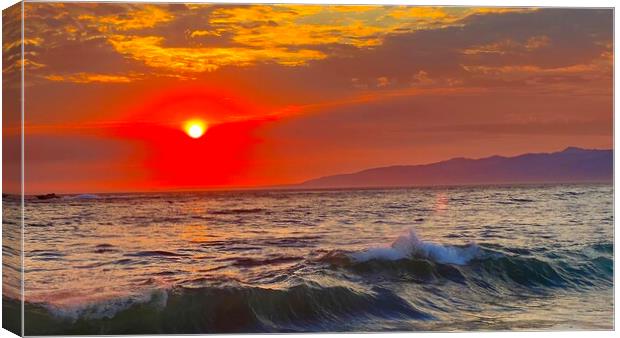 Pacific sunset Canvas Print by Daryl Pritchard videos