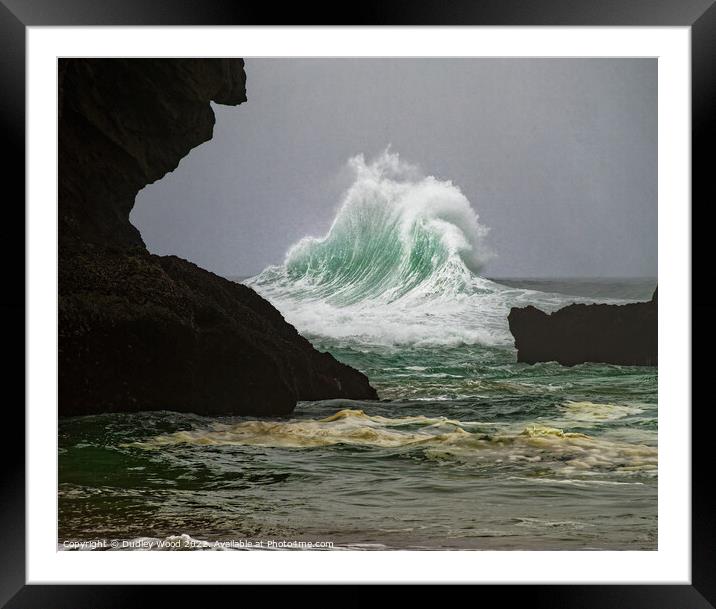 Majestic Force Framed Mounted Print by Dudley Wood
