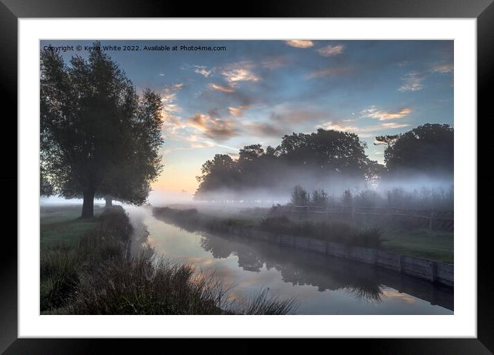 Autumn morning glory Framed Mounted Print by Kevin White