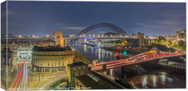 Tyne Bridge Canvas Print by David Pringle