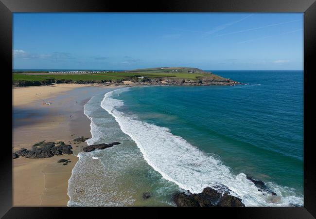 Harlyn Bay Framed Print by Apollo Aerial Photography