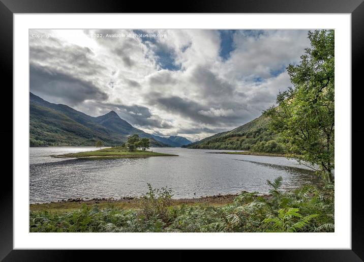 Small island in the middle of Kinlochleven Framed Mounted Print by Kevin White