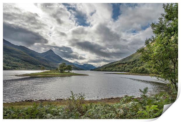 Small island in the middle of Kinlochleven Print by Kevin White