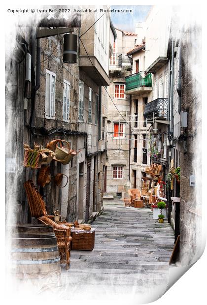 Basket Sellers of Vigo Spain Print by Lynn Bolt