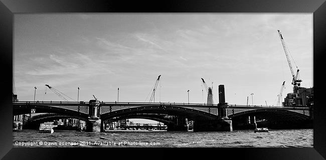 Blackfriars Bridge Framed Print by Dawn O'Connor
