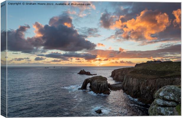 Lands End sunset Canvas Print by Graham Moore