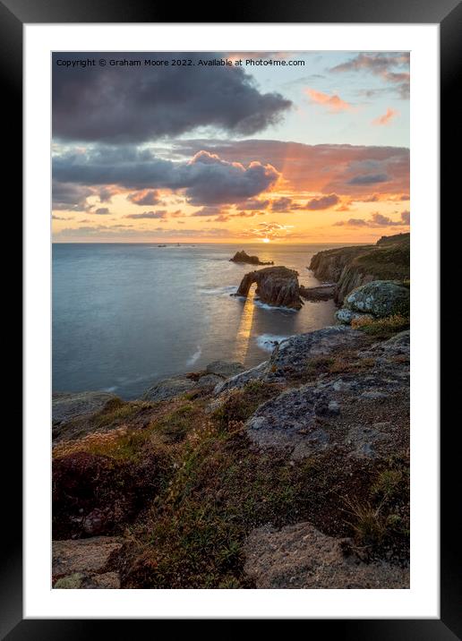 Lands End sunset long exposure Framed Mounted Print by Graham Moore