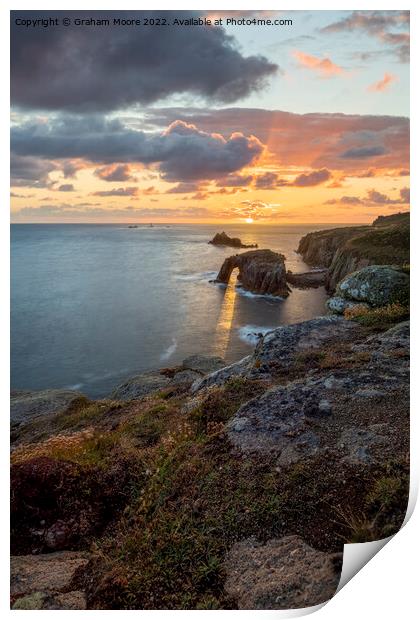 Lands End sunset long exposure Print by Graham Moore