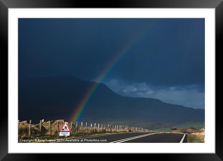 What's at the end of the rainbow ? Framed Mounted Print by Rory Trappe