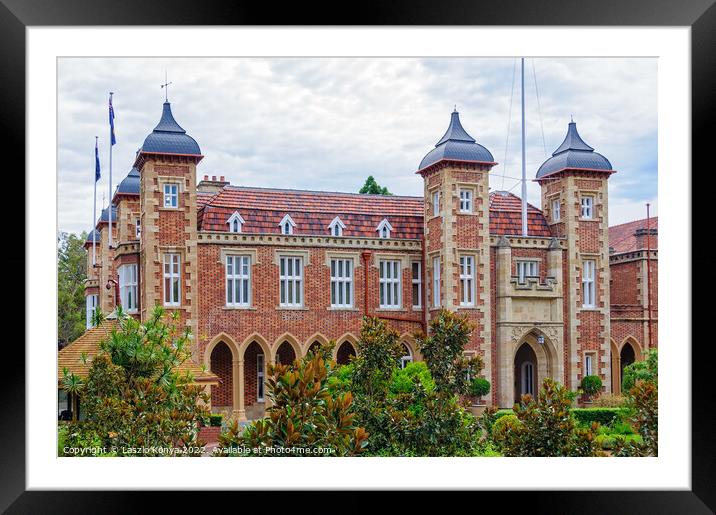 Government House - Perth Framed Mounted Print by Laszlo Konya