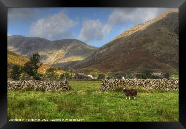Wasdale in the Lake District  Framed Print by Neil Holman