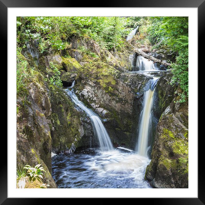 Pecca Falls square crop Framed Mounted Print by Jason Wells